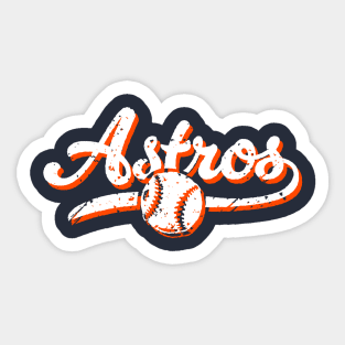 Retro Astros offset Sticker